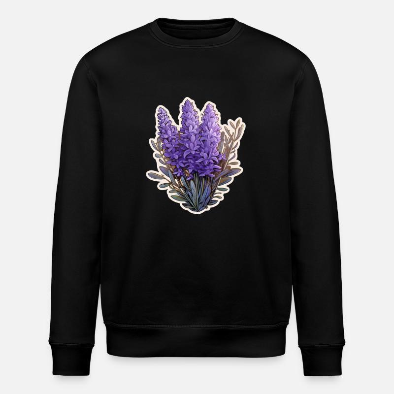 Lavender - Stanley/Stella ROLLER Unisex Organic Sweatshirt - black