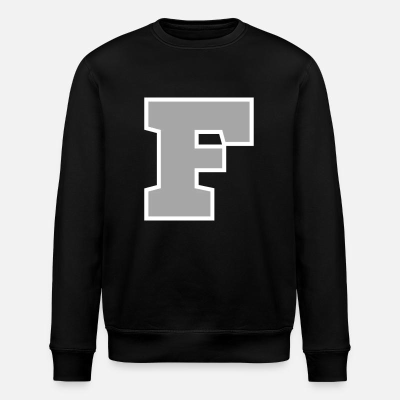 Buchstabe f sport - Stanley/Stella Unisex Bio-Sweatshirt ROLLER - Schwarz