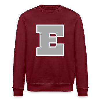 Buchstabe e sport - Stanley/Stella Unisex Bio-Sweatshirt ROLLER - Burgunderrot - Vorne - Nik (191cm)