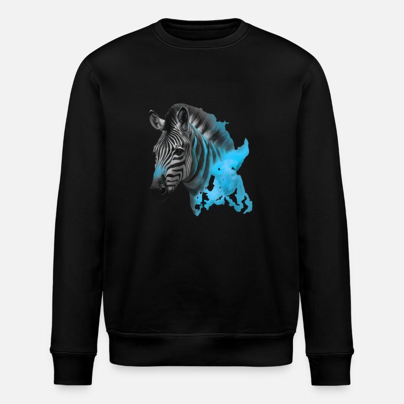 zebra - Stanley/Stella Unisex Bio-Sweatshirt ROLLER - Schwarz