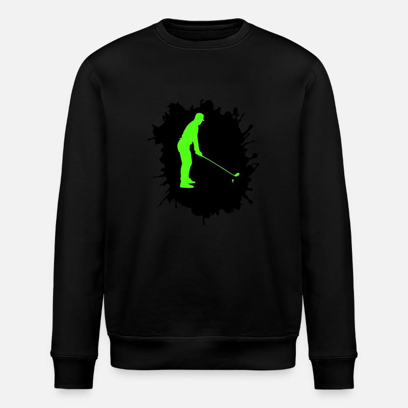 Golf Blobs - Stanley/Stella ROLLER Unisex Organic Sweatshirt - black