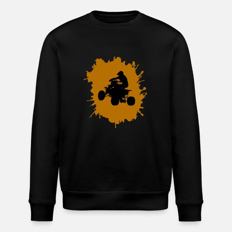 Quad Driver Blobs - Stanley/Stella ROLLER Unisex Organic Sweatshirt - black