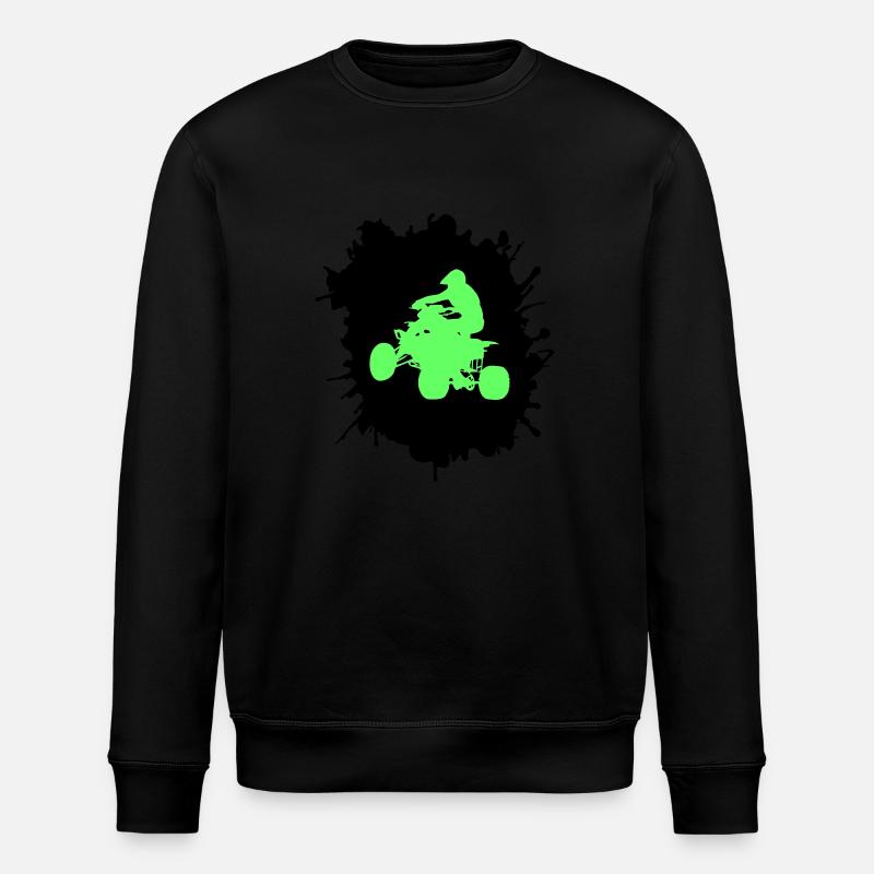 Quad Driver Blobs - Stanley/Stella ROLLER Unisex Organic Sweatshirt - black