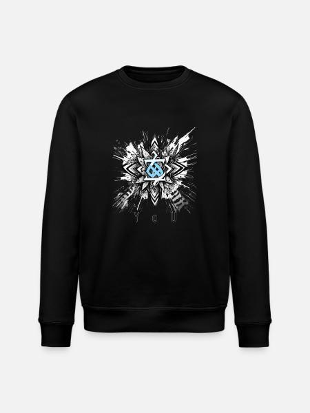 Blumenmuster YOU - Stanley/Stella Unisex Bio-Sweatshirt ROLLER - Schwarz