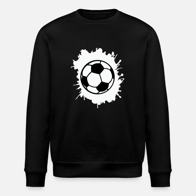 fußball klecks - Stanley/Stella Unisex Bio-Sweatshirt ROLLER - Schwarz
