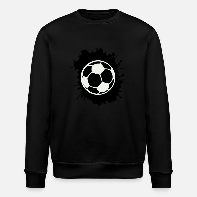fußball klecks - Stanley/Stella Unisex Bio-Sweatshirt ROLLER - Schwarz
