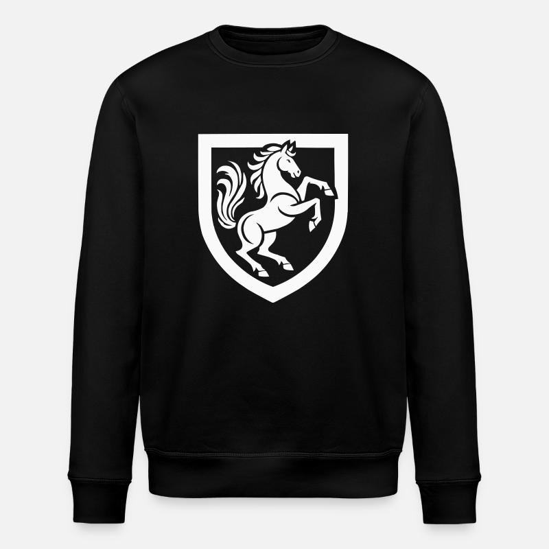 Cimier de cheval - Sweat bio ROLLER Stanley/Stella Unisexe - noir