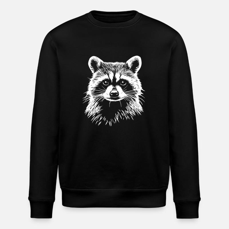 Raton laveur - Sweat bio ROLLER Stanley/Stella Unisexe - noir
