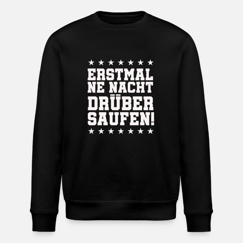 Boire une nuit - Sweat bio ROLLER Stanley/Stella Unisexe - noir