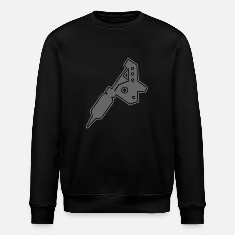 tattoo_machine - Stanley/Stella Unisex Bio-Sweatshirt ROLLER - Schwarz