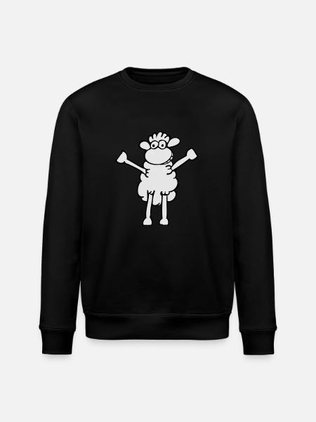Moppel Schaf Flex - Stanley/Stella ROLLER Unisex Organic Sweatshirt - black