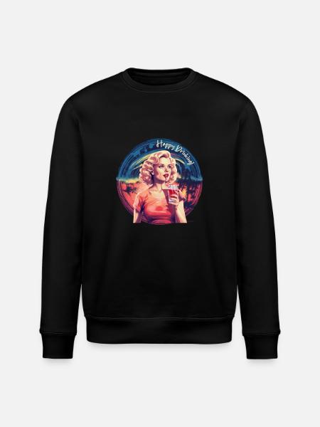 Happy Drinking - Stanley/Stella ROLLER Unisex Organic Sweatshirt - black