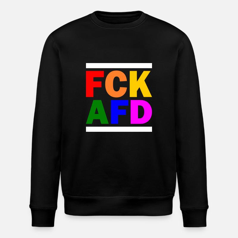 Fck afd - Stanley/Stella Unisex Bio-Sweatshirt ROLLER - Schwarz