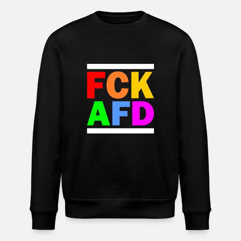 Fck afd - Stanley/Stella Unisex Bio-Sweatshirt ROLLER - Schwarz