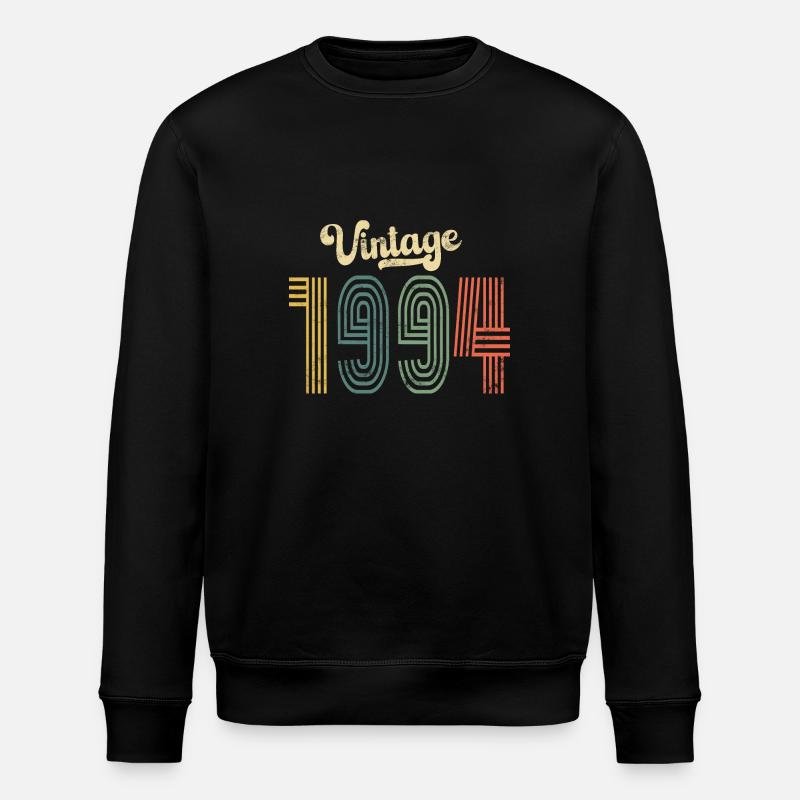 30ème Anniversaire Millésime 1994 - Sweat bio ROLLER Stanley/Stella Unisexe - noir