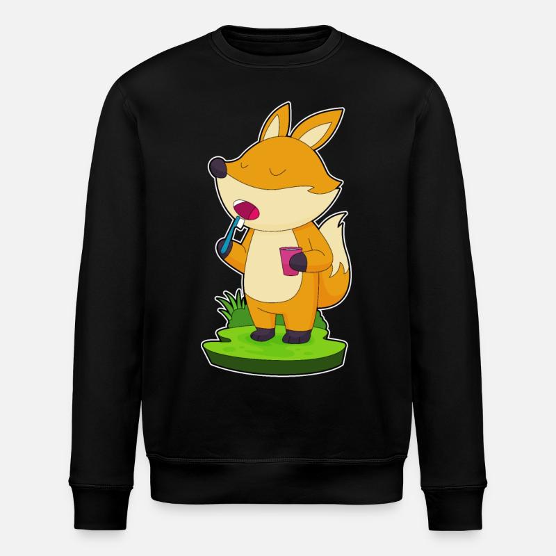 Fuchs toothbrush - Stanley/Stella ROLLER Unisex Organic Sweatshirt - black