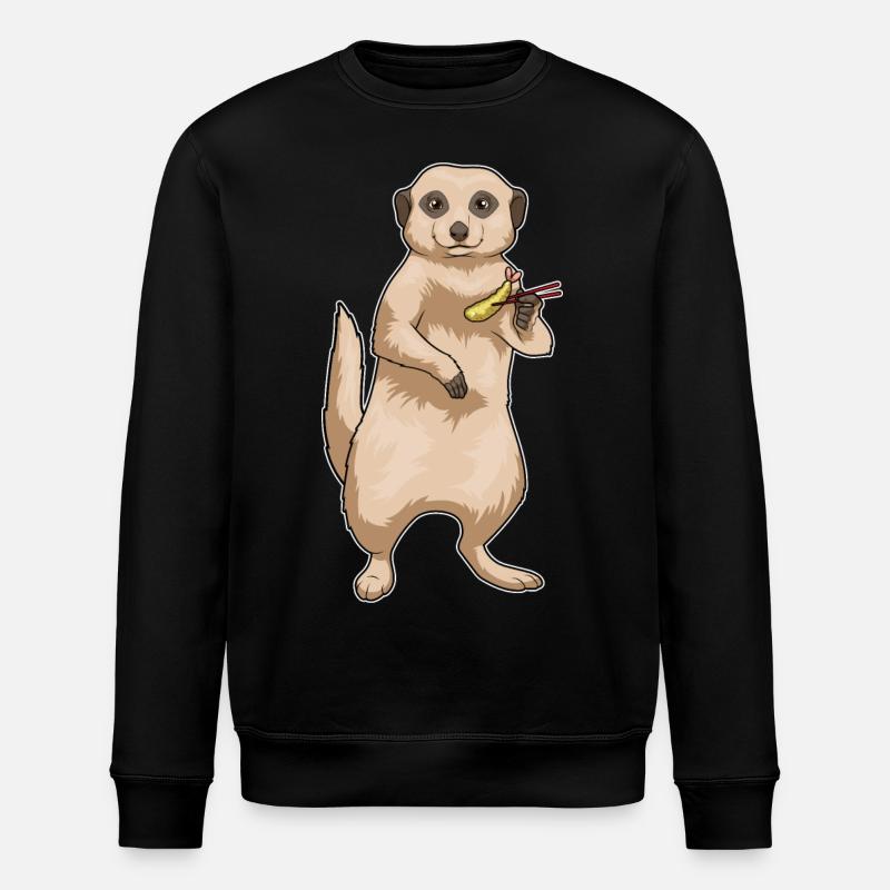 Suricate Poisson Tempura - Sweat bio ROLLER Stanley/Stella Unisexe - noir