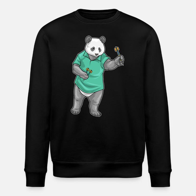 Panda Dart Dartpfeil - Sweat bio ROLLER Stanley/Stella Unisexe - noir