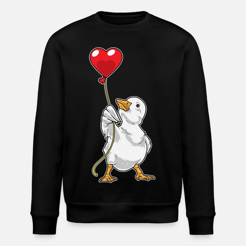 Ente Luftballon - Stanley/Stella Unisex Bio-Sweatshirt ROLLER - Schwarz