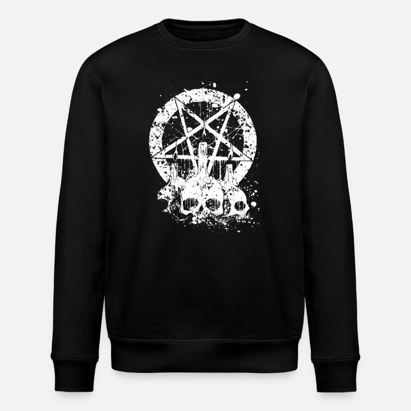 Gothic Skull - Stanley/Stella Unisex Bio-Sweatshirt ROLLER - Schwarz
