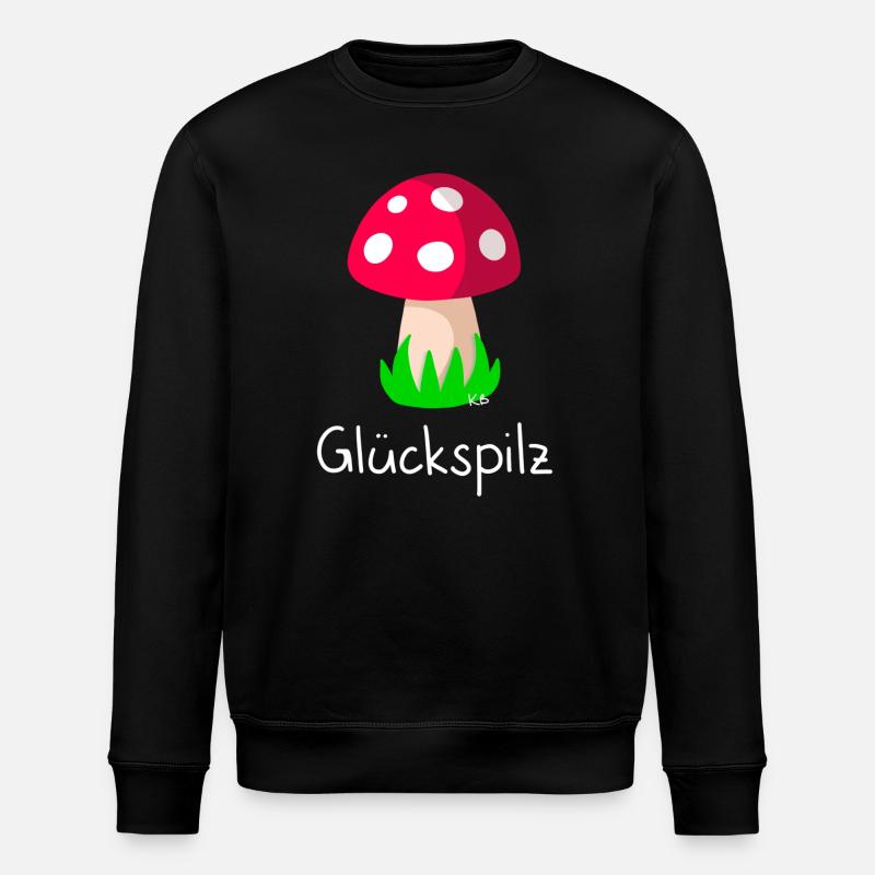Glückspilz - Stanley/Stella Unisex Bio-Sweatshirt ROLLER - Schwarz