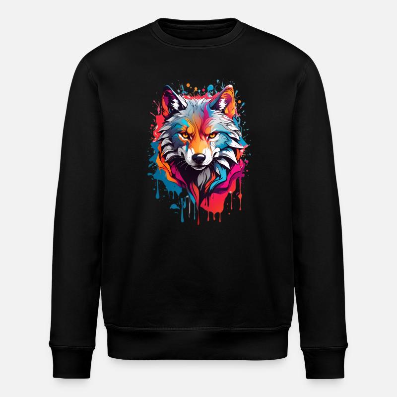 Loup cool - Sweat bio ROLLER Stanley/Stella Unisexe - noir