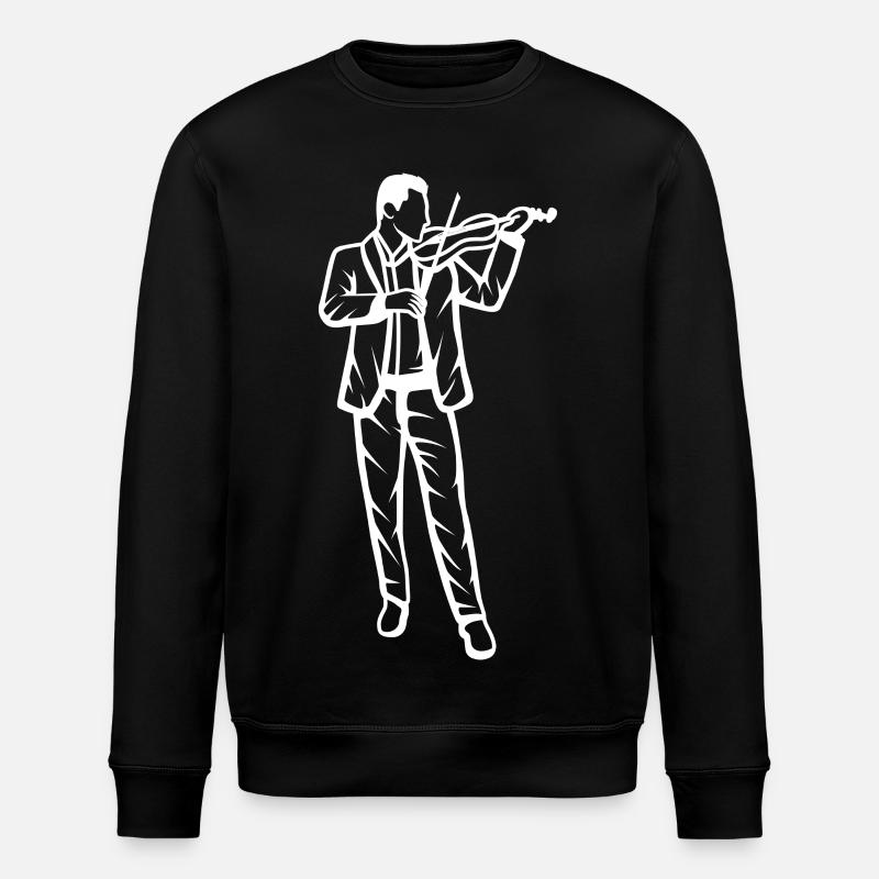 Violinist - Stanley/Stella ROLLER Unisex Organic Sweatshirt - black