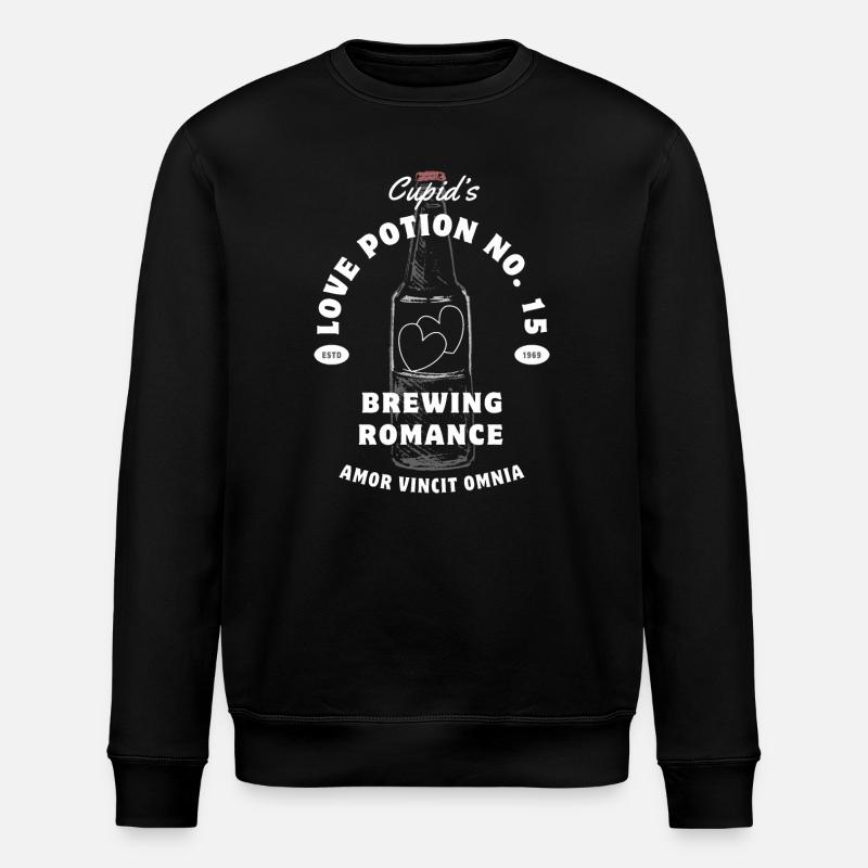 Cupid Potion No.15 Romance Brew - Stanley/Stella ROLLER Unisex Organic Sweatshirt - black