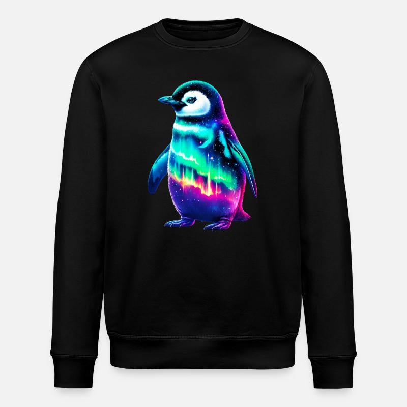 Manchot aurore boréale - Sweat bio ROLLER Stanley/Stella Unisexe - noir