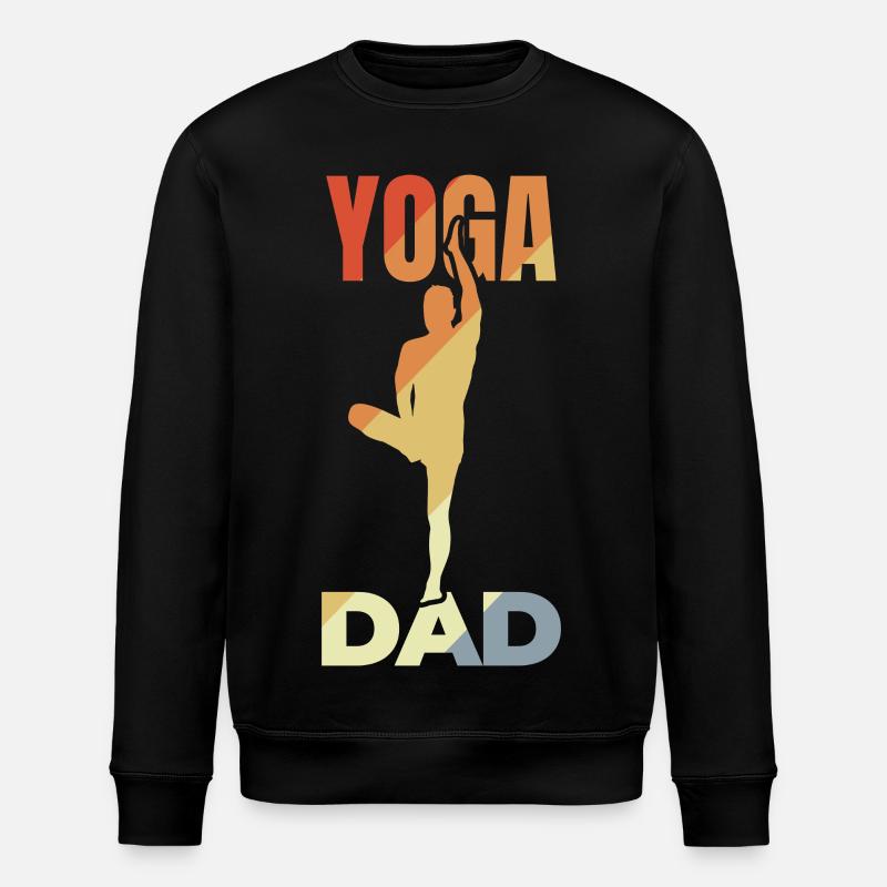 Yoga Vater - Stanley/Stella Unisex Bio-Sweatshirt ROLLER - Schwarz