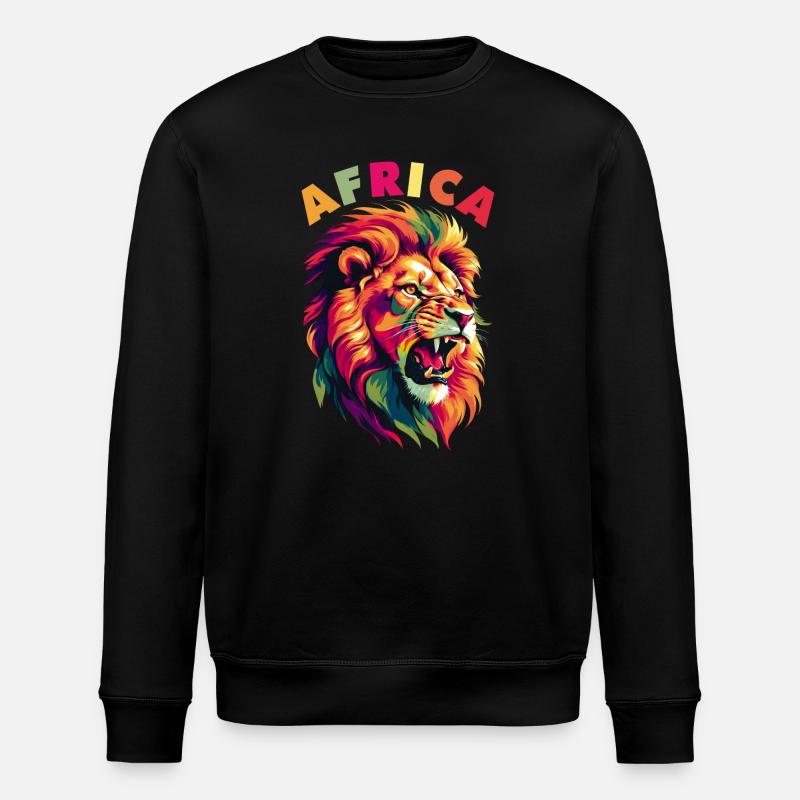 Lion d'Afrique - Sweat bio ROLLER Stanley/Stella Unisexe - noir