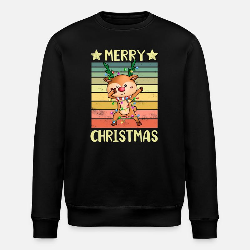 Joyeux Noël Renne - Sweat bio ROLLER Stanley/Stella Unisexe - noir