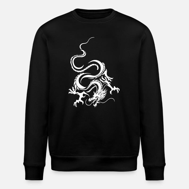 Dragon Blanc Art graphique complexe - Sweat bio ROLLER Stanley/Stella Unisexe - noir