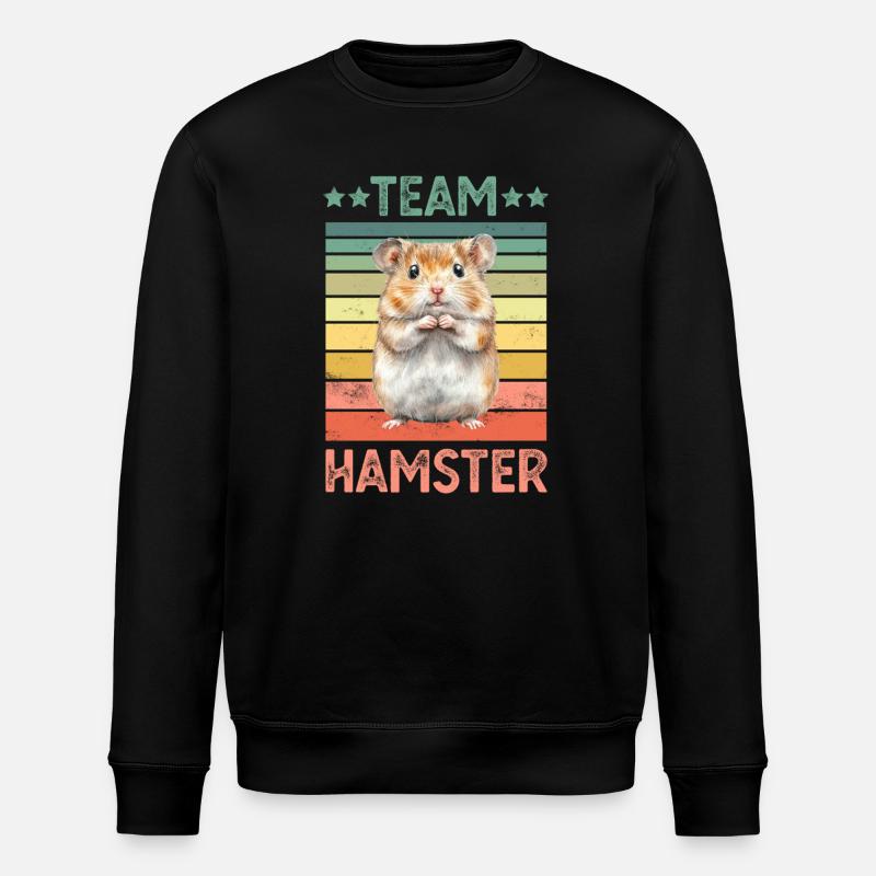 Hamster - Sweat bio ROLLER Stanley/Stella Unisexe - noir