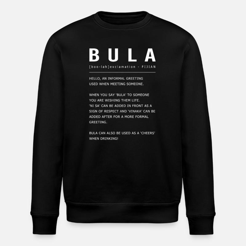Fidji - Sweat bio ROLLER Stanley/Stella Unisexe - noir