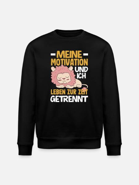 My motivation and I - currently separated - Stanley/Stella ROLLER Unisex Organic Sweatshirt - black