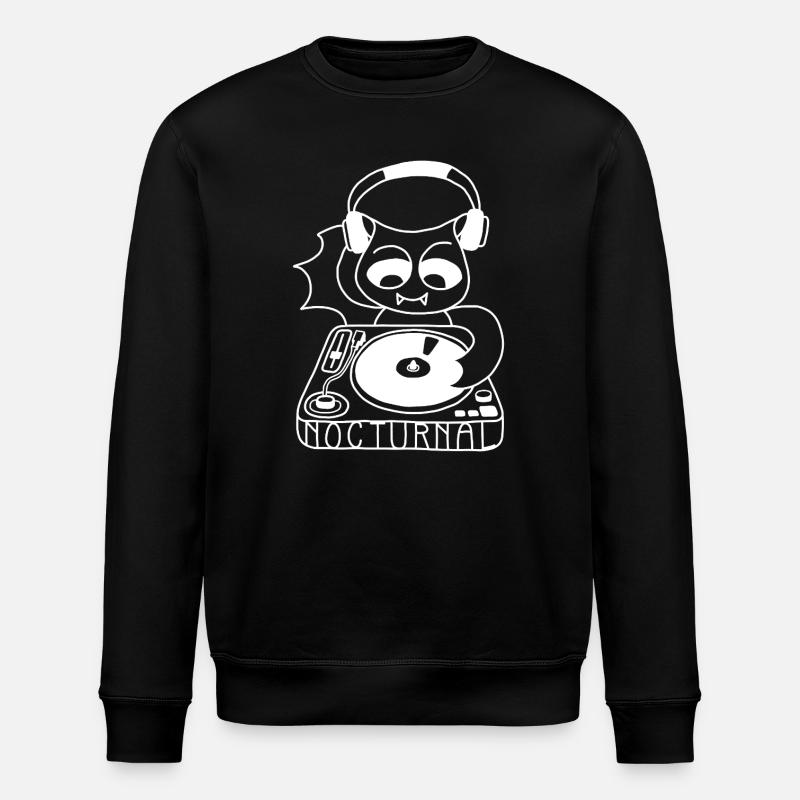 DJ Bat - Stanley/Stella ROLLER Unisex Organic Sweatshirt - black