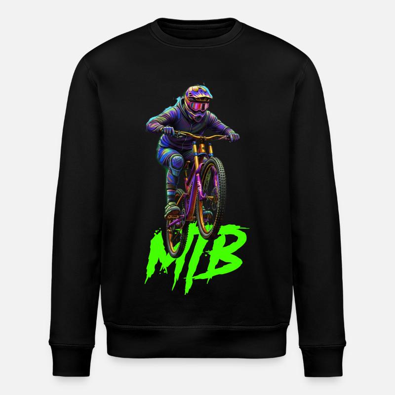 MTB bike - Stanley/Stella Unisex Bio-Sweatshirt ROLLER - Schwarz