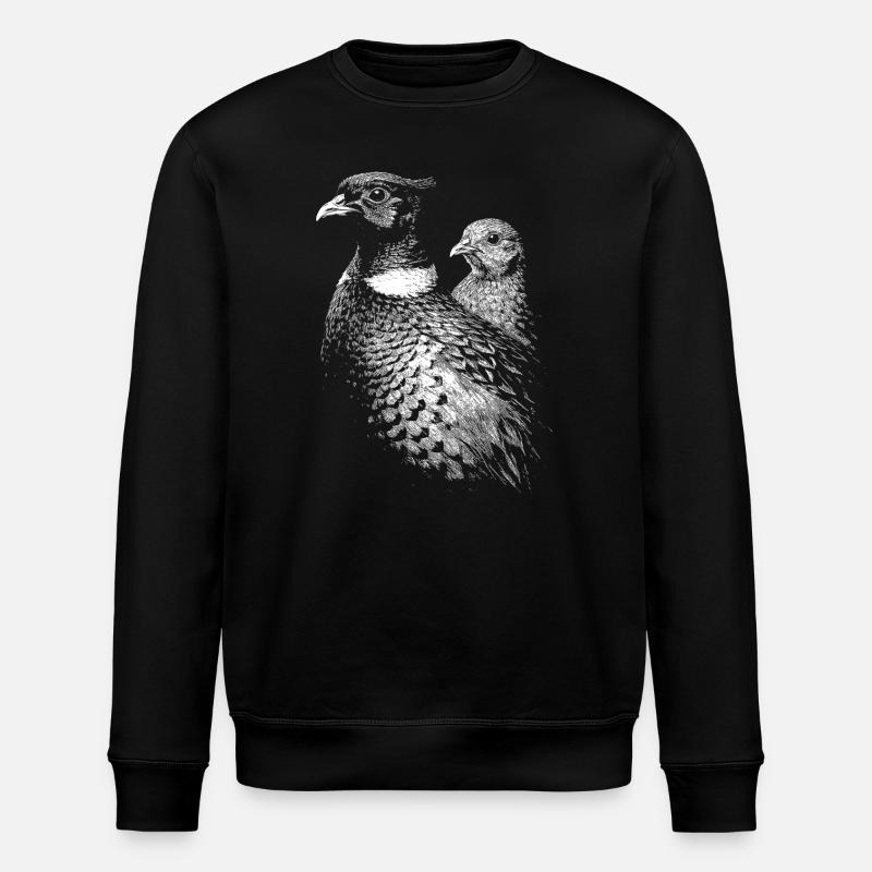 Fasan und Henne - Stanley/Stella Unisex Bio-Sweatshirt ROLLER - Schwarz