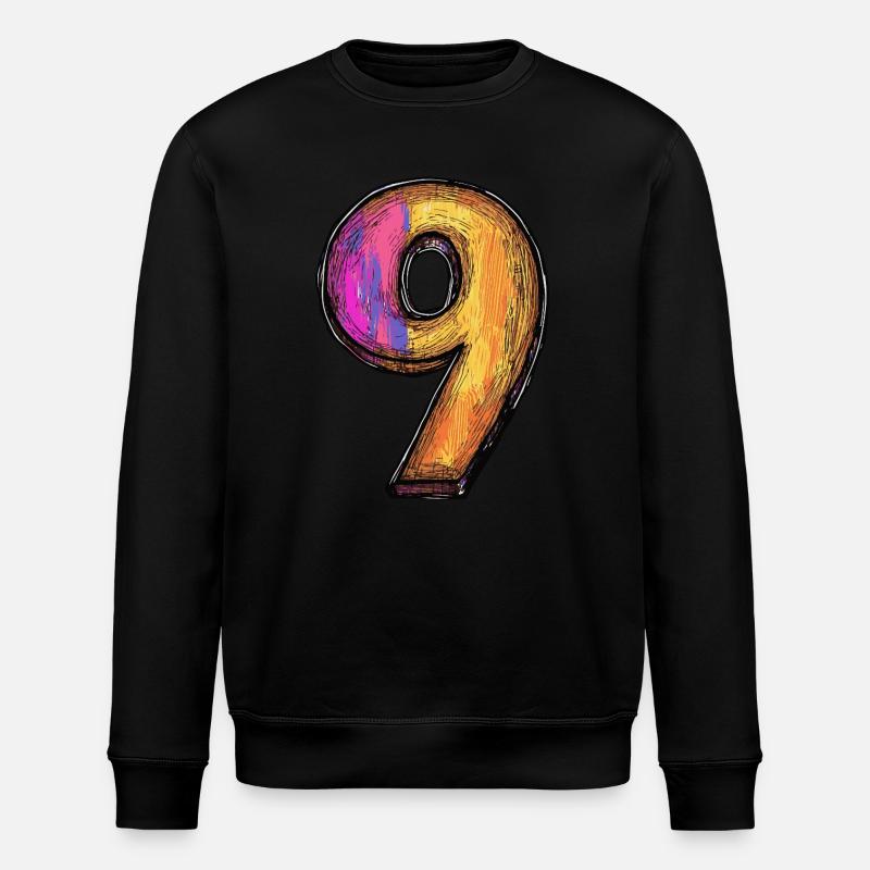 9 Symbole numérique - Sweat bio ROLLER Stanley/Stella Unisexe - noir