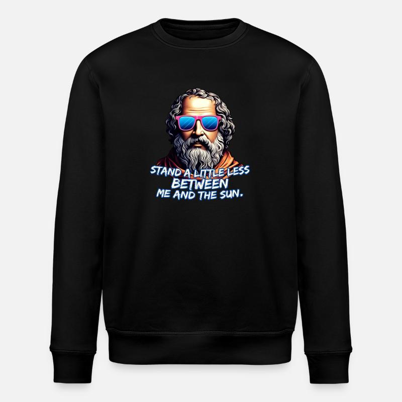 Cooles Diogenes Zitat - Stanley/Stella Unisex Bio-Sweatshirt ROLLER - Schwarz