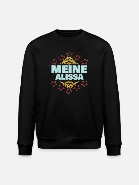 Alissa als Mädchen - Stanley/Stella Unisex Bio-Sweatshirt ROLLER - Schwarz