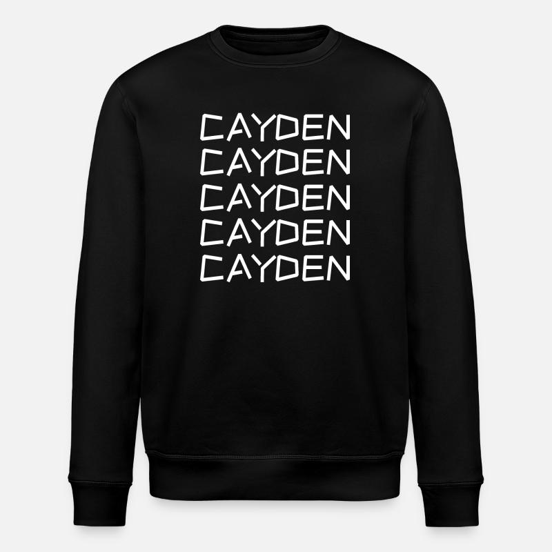 Gift for Cayden - Stanley/Stella ROLLER Unisex Organic Sweatshirt - black