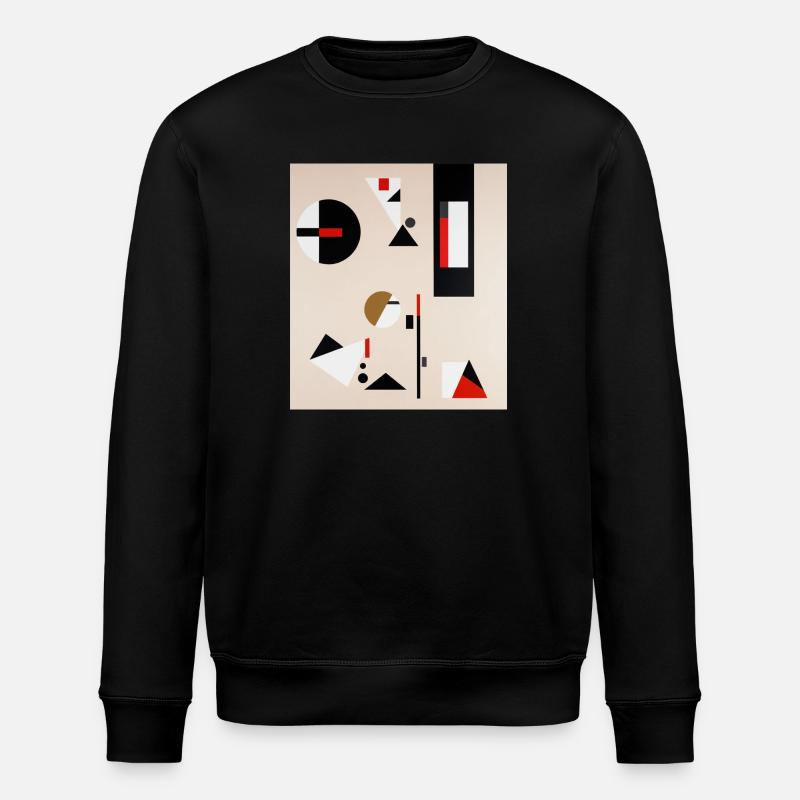 Composition géométrique abstraite - Sweat bio ROLLER Stanley/Stella Unisexe - noir
