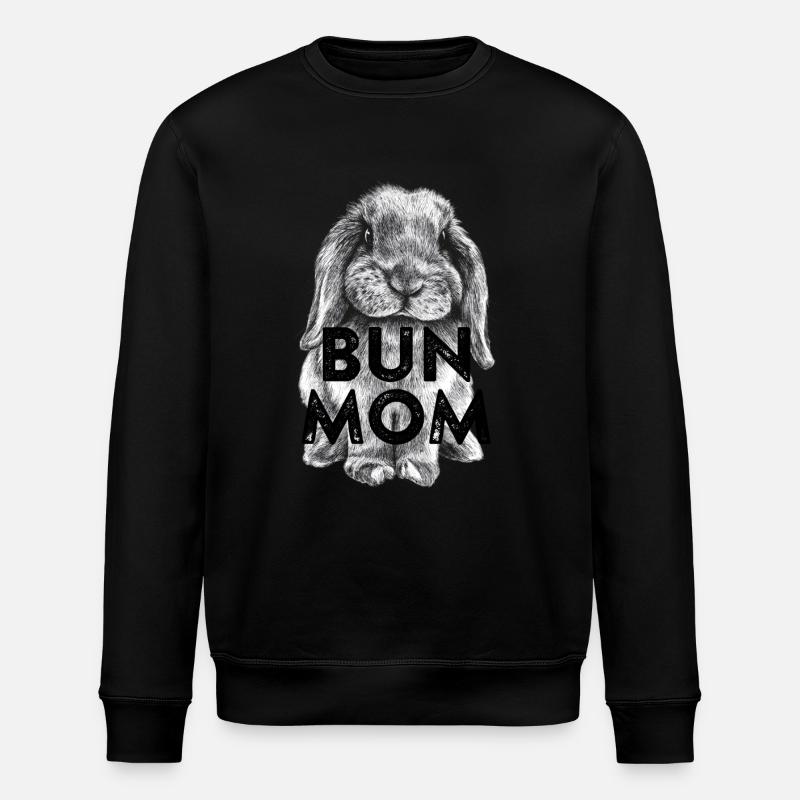 Buddy Bunmom - Stanley/Stella ROLLER Unisex Organic Sweatshirt - black