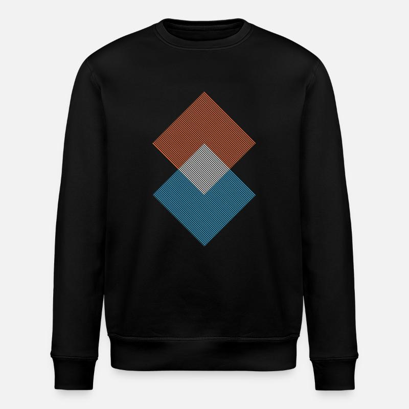 Geometric shapes - Stanley/Stella ROLLER Unisex Organic Sweatshirt - black
