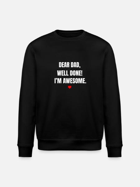 Fars dag - Stanley/Stella økologisk unisex-sweatshirt ROLLER - sort