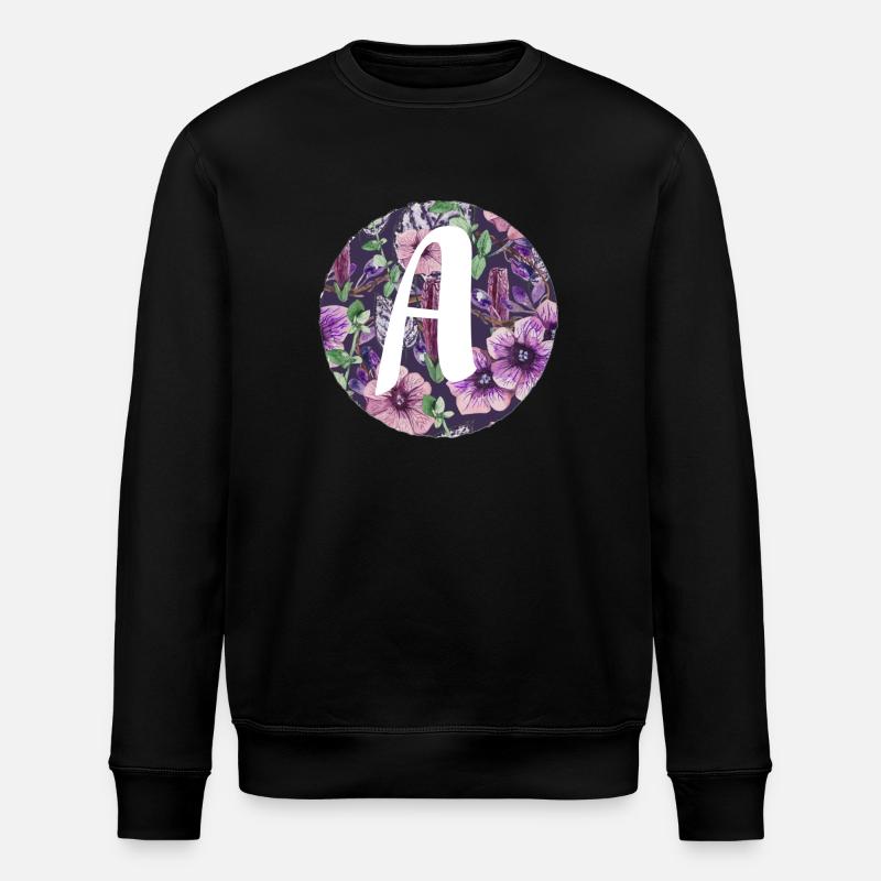 Buchstabe A - Stanley/Stella Unisex Bio-Sweatshirt ROLLER - Schwarz