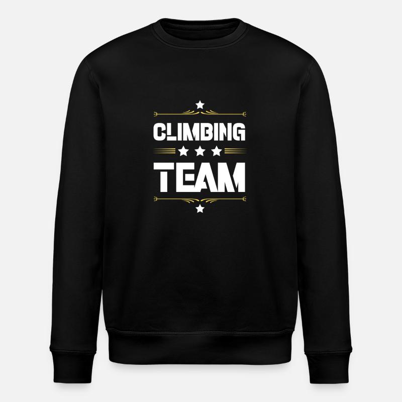 Climbing Team - Stanley/Stella ROLLER Unisex Organic Sweatshirt - black