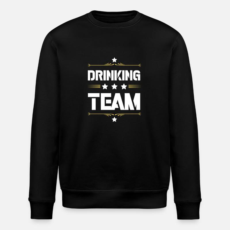 Drinking Team - Stanley/Stella Unisex Bio-Sweatshirt ROLLER - Schwarz